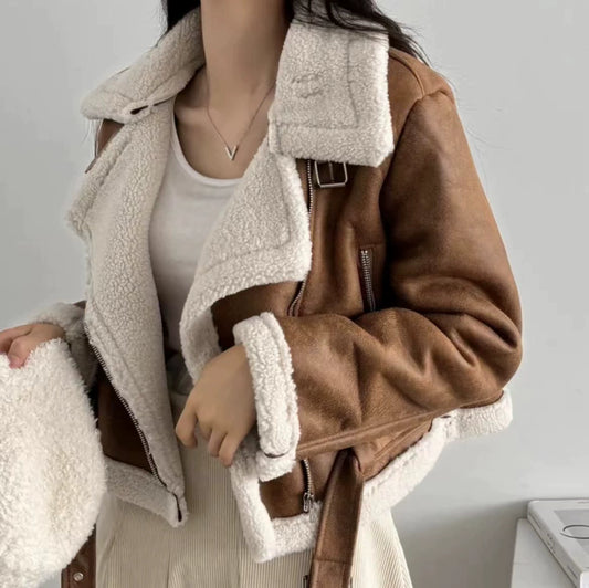 Aria Shearling Aviator Jacket