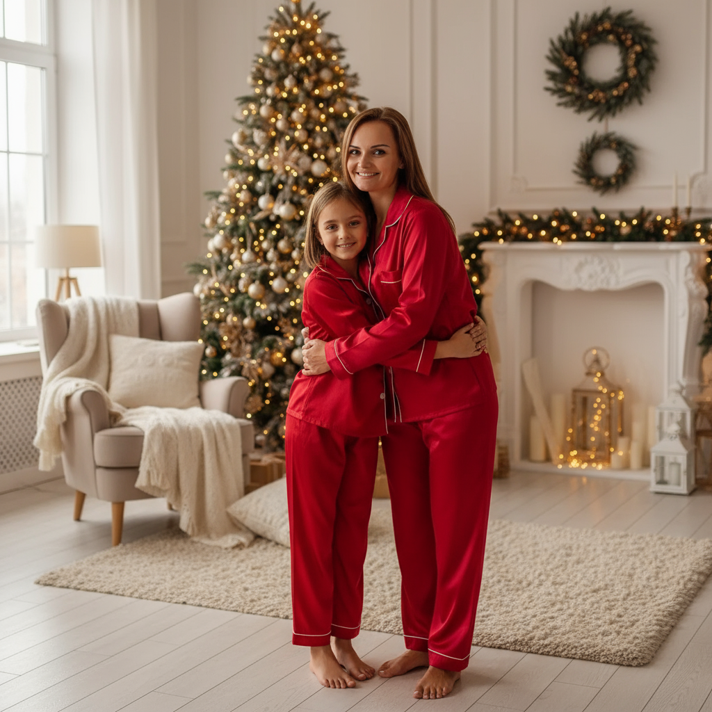 Holiday Satin Family Pajama Set