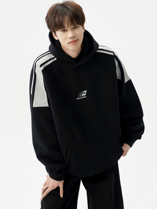 Contrast Panel Hoodie