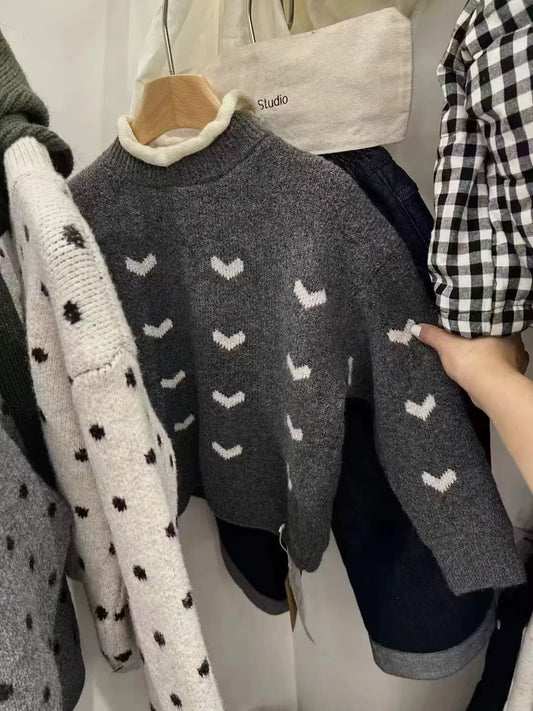 Celeste Mini Heart Knit Sweater