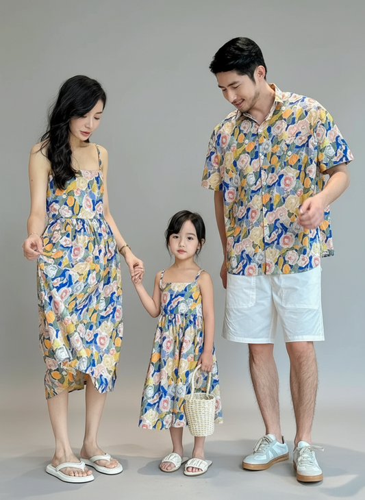 Sunlit Garden Matching Family Outfit Set