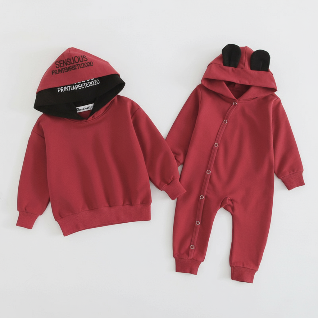 Red & Black “Ears Up” Family Matching Set
