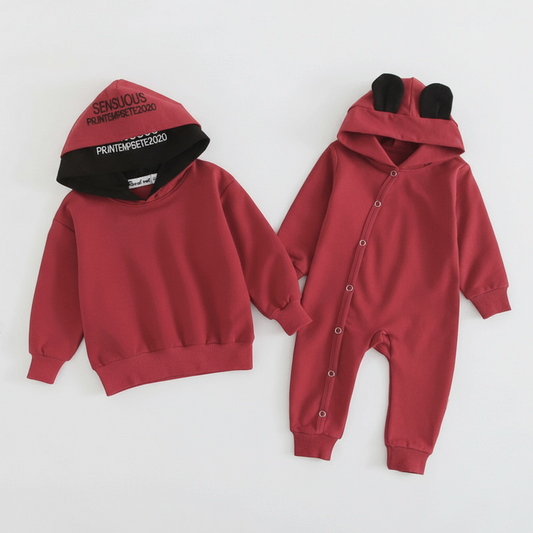 Red & Black “Ears Up” Family Matching Set