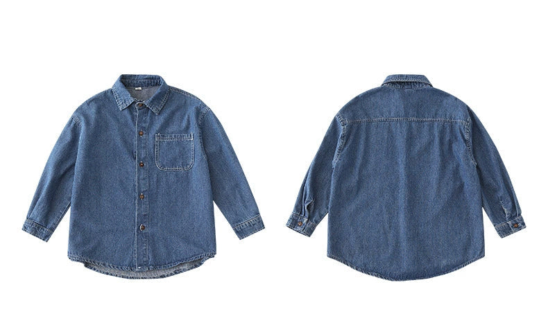 Urban Denim Matching Family Shirt Set