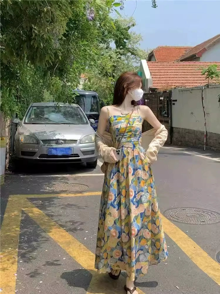 Golden Bloom Family Matching Outfit Set