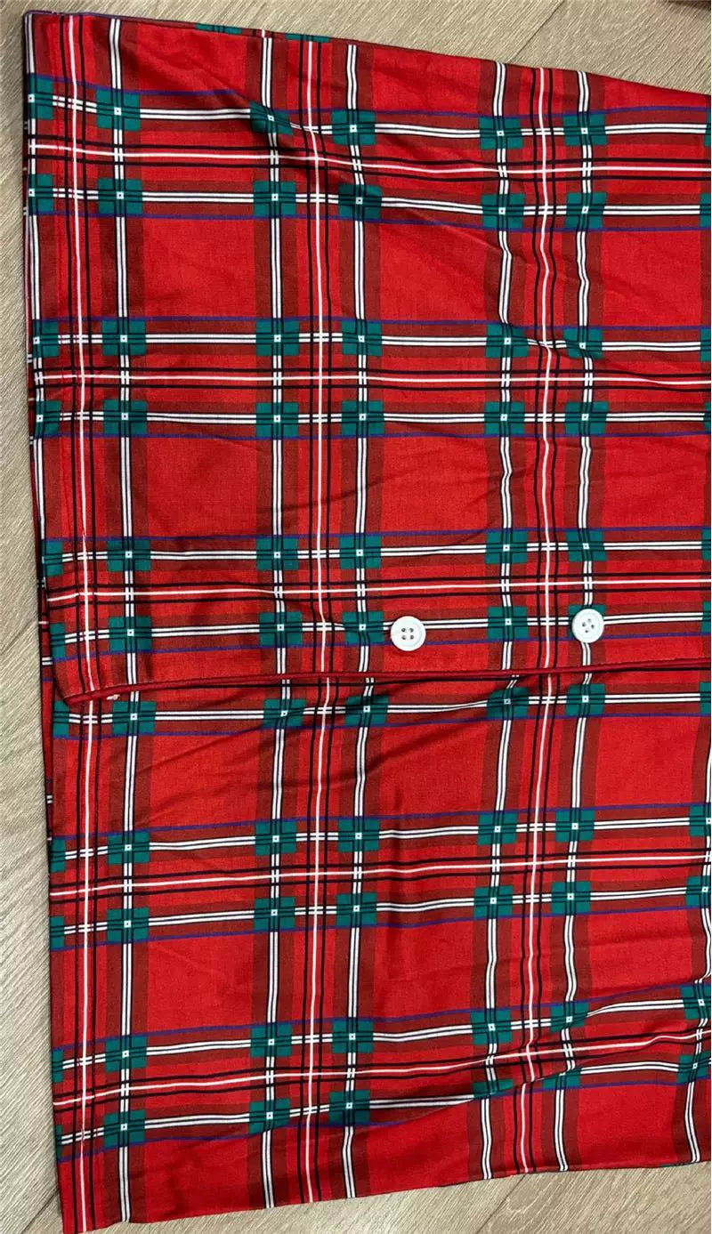 Classic Red Plaid Family Pajama Set