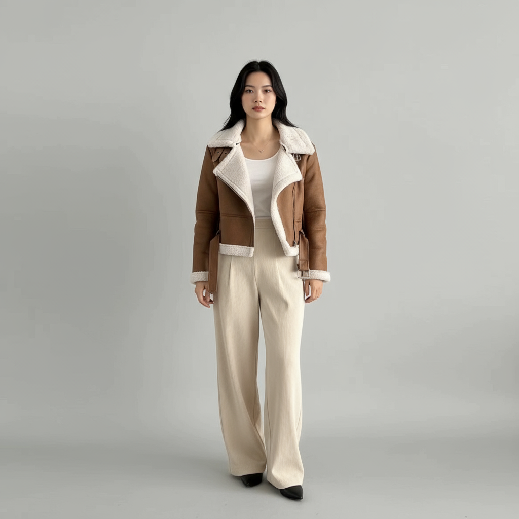 Aria Shearling Aviator Jacket