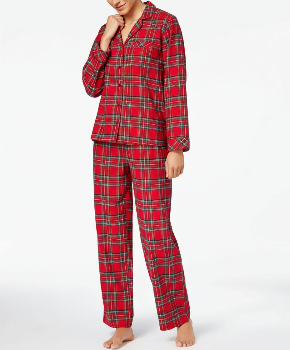 Classic Red Plaid Family Pajama Set