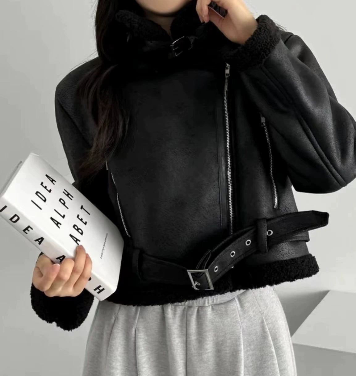 Aria Shearling Aviator Jacket