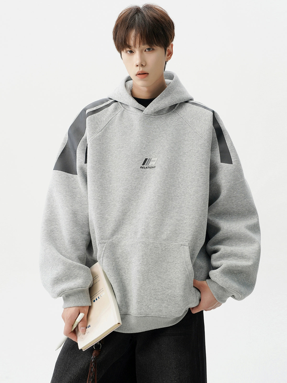 Contrast Panel Hoodie