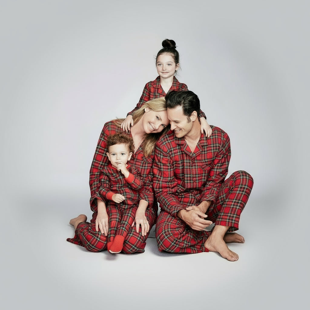 Classic Red Plaid Family Pajama Set