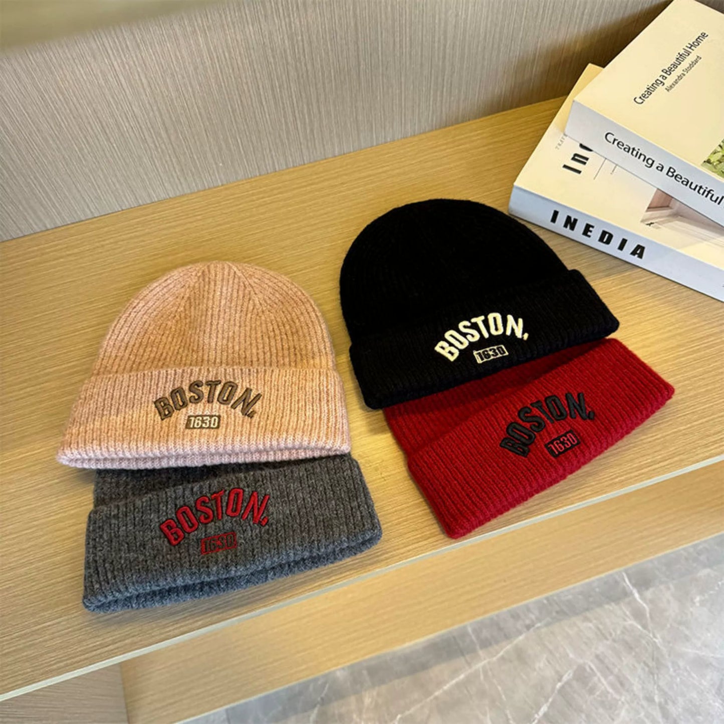 Boston Knit Beanie & Scarf Set