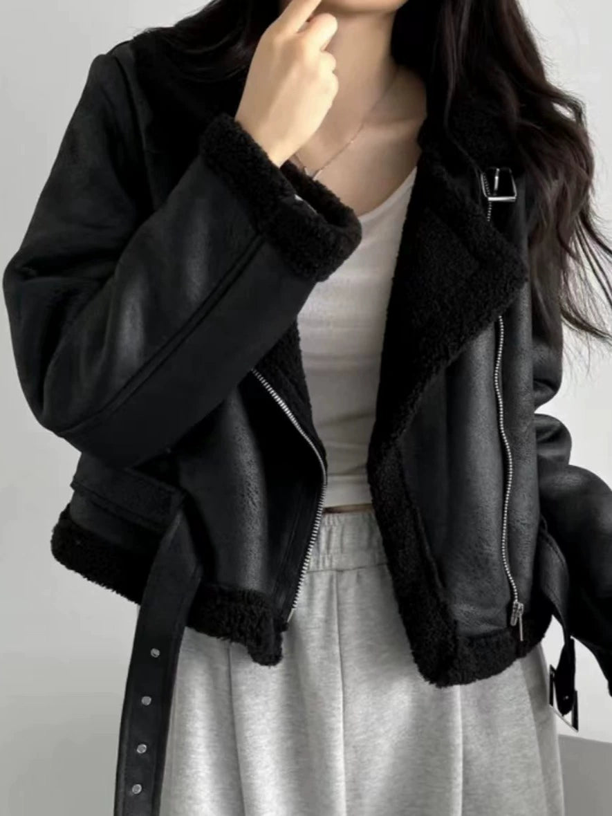 Aria Shearling Aviator Jacket