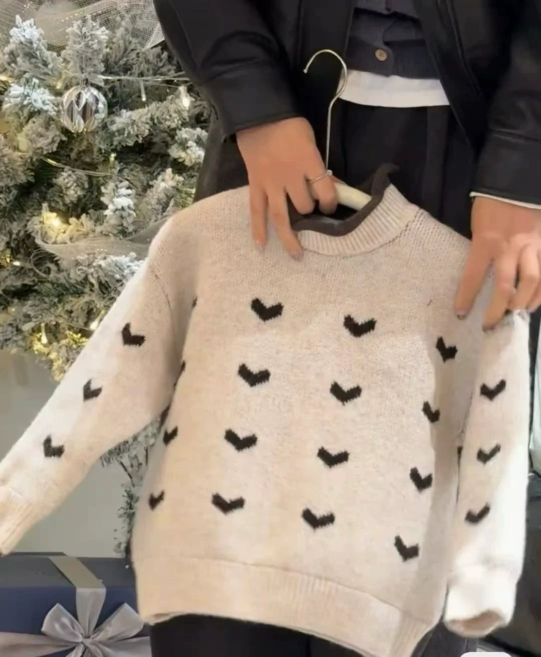 Celeste Mini Heart Knit Sweater