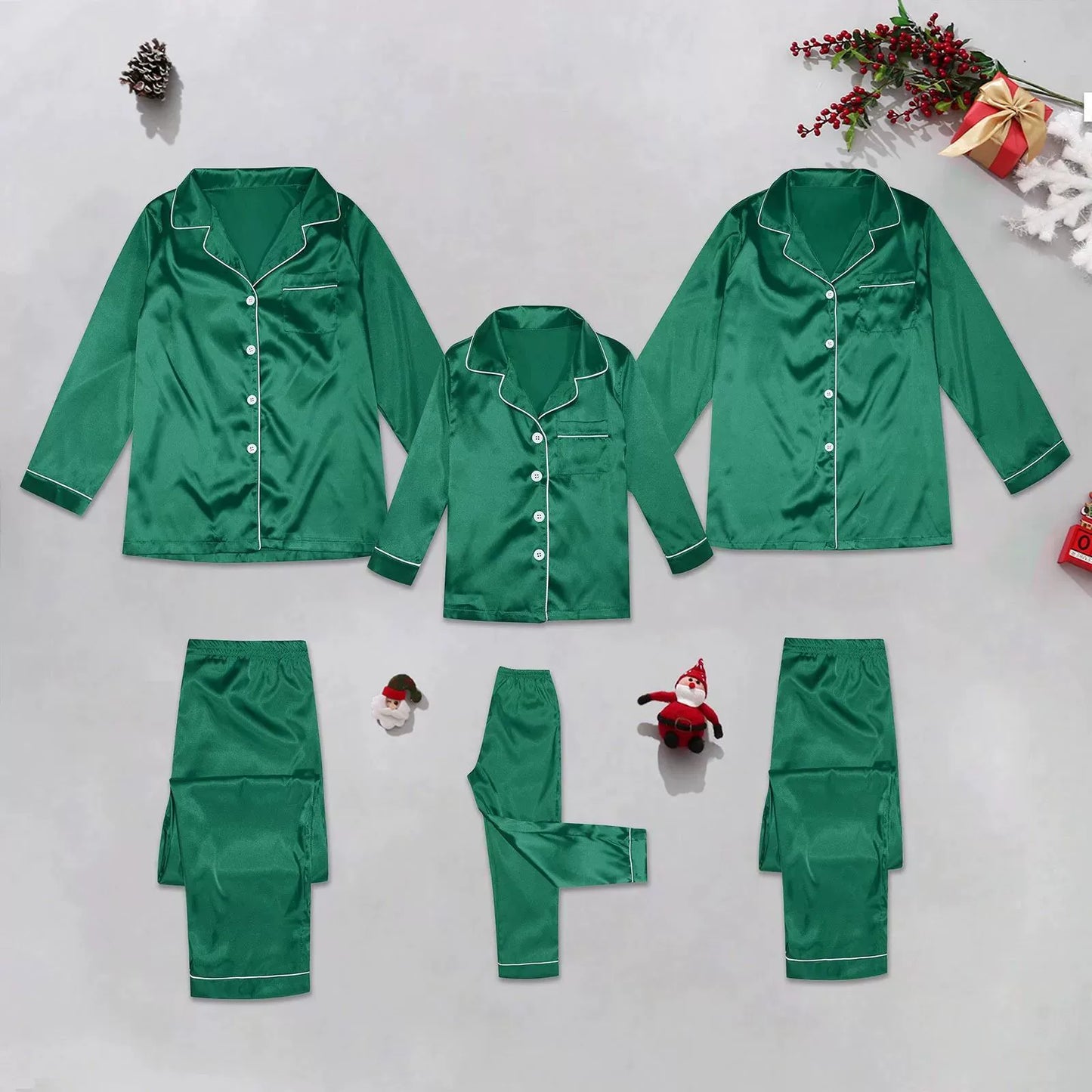 Holiday Satin Family Pajama Set