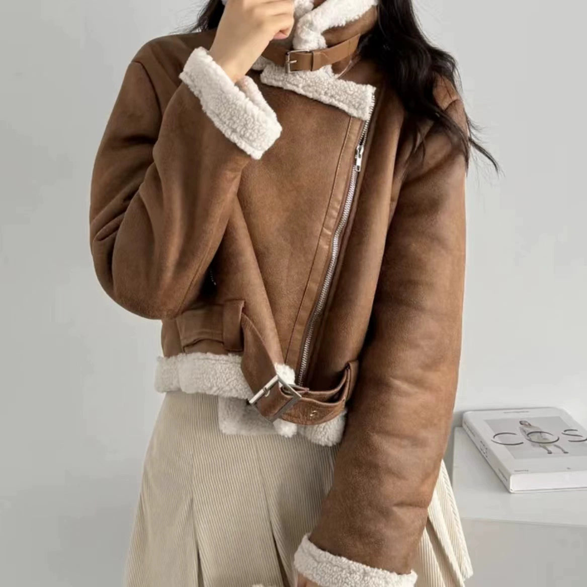 Aria Shearling Aviator Jacket