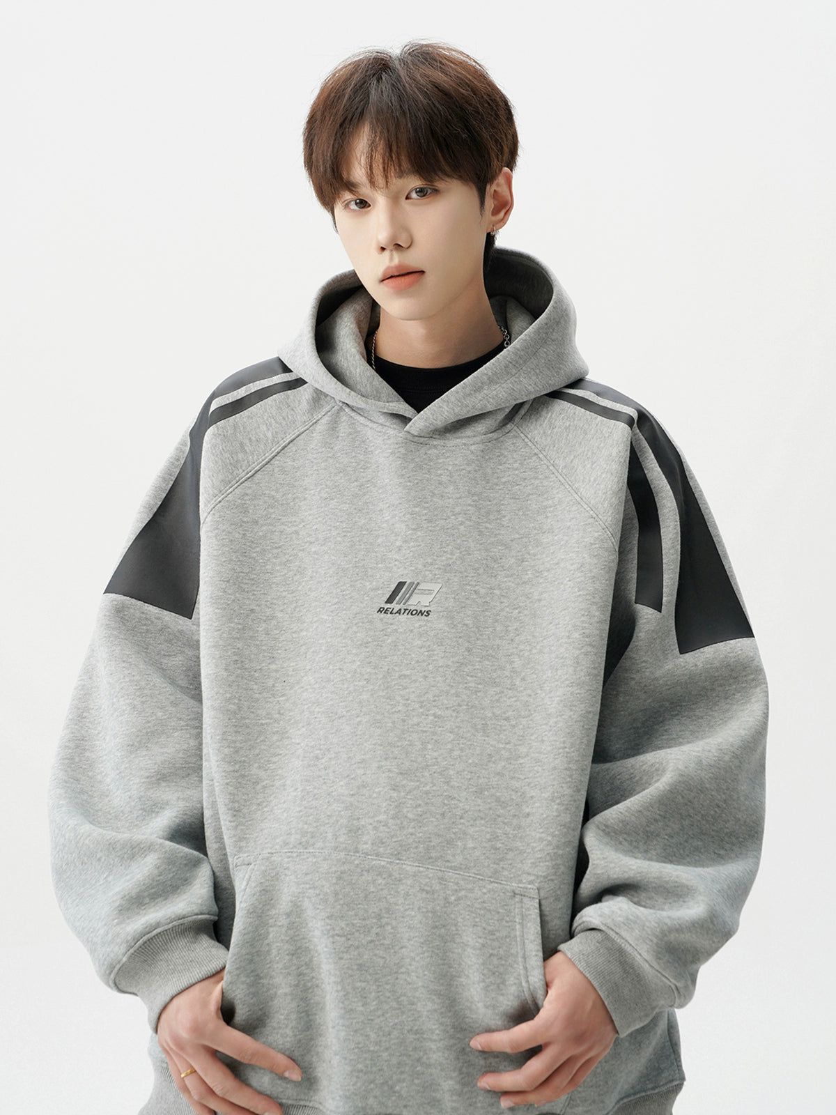 Contrast Panel Hoodie
