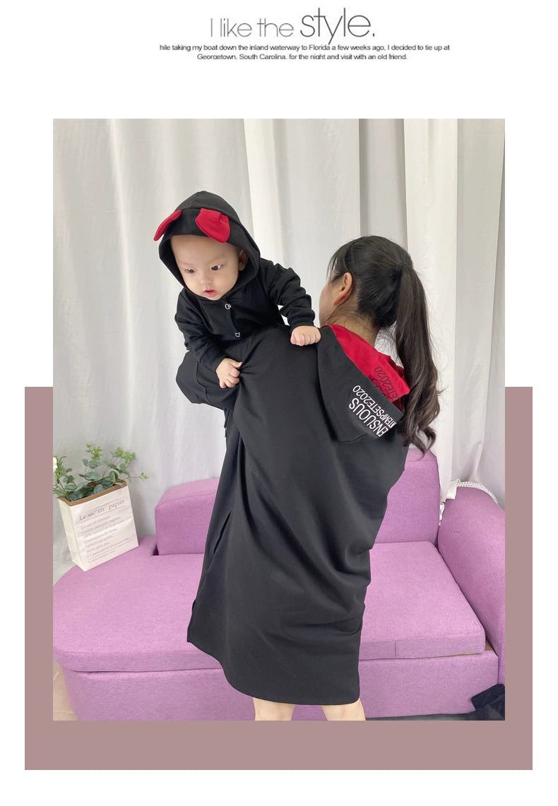 Red & Black “Ears Up” Family Matching Set