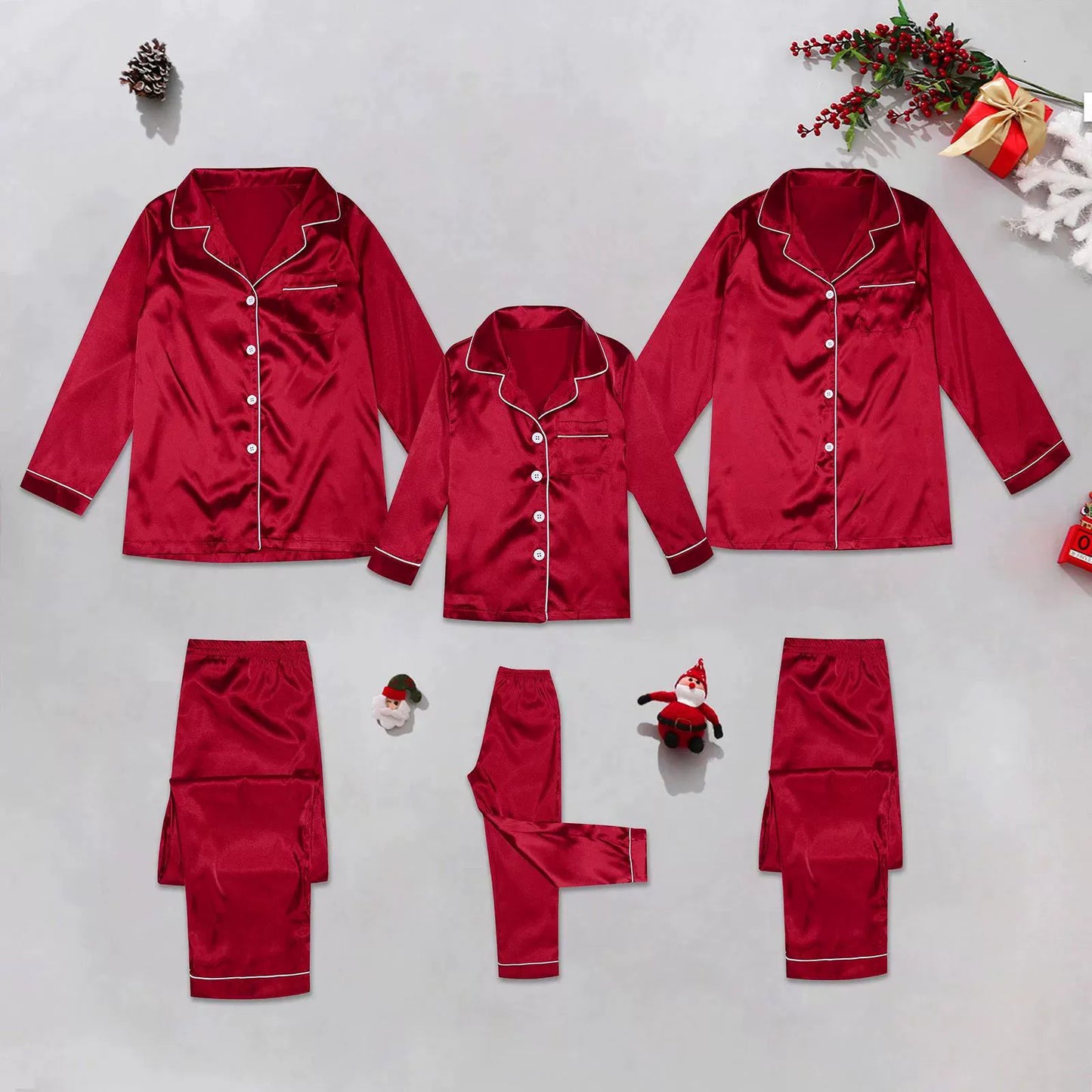 Holiday Satin Family Pajama Set