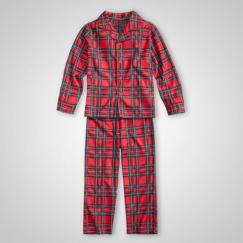 Classic Red Plaid Family Pajama Set