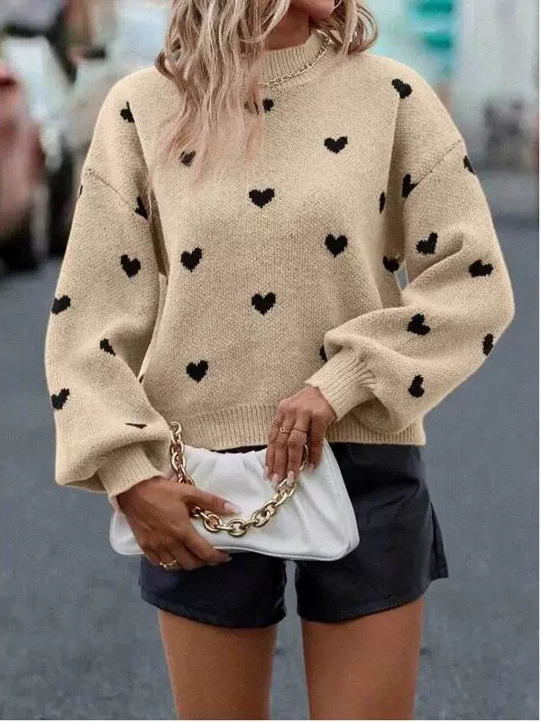 Celeste Heart Knit Sweater