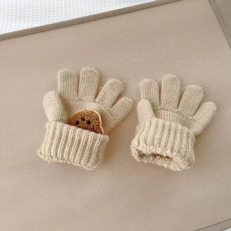 Teddy Knit Winter Gloves