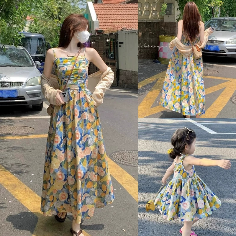 Golden Bloom Family Matching Outfit Set