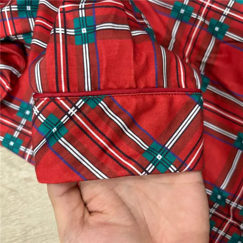 Classic Red Plaid Family Pajama Set