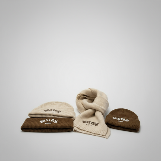 Boston Knit Beanie & Scarf Set