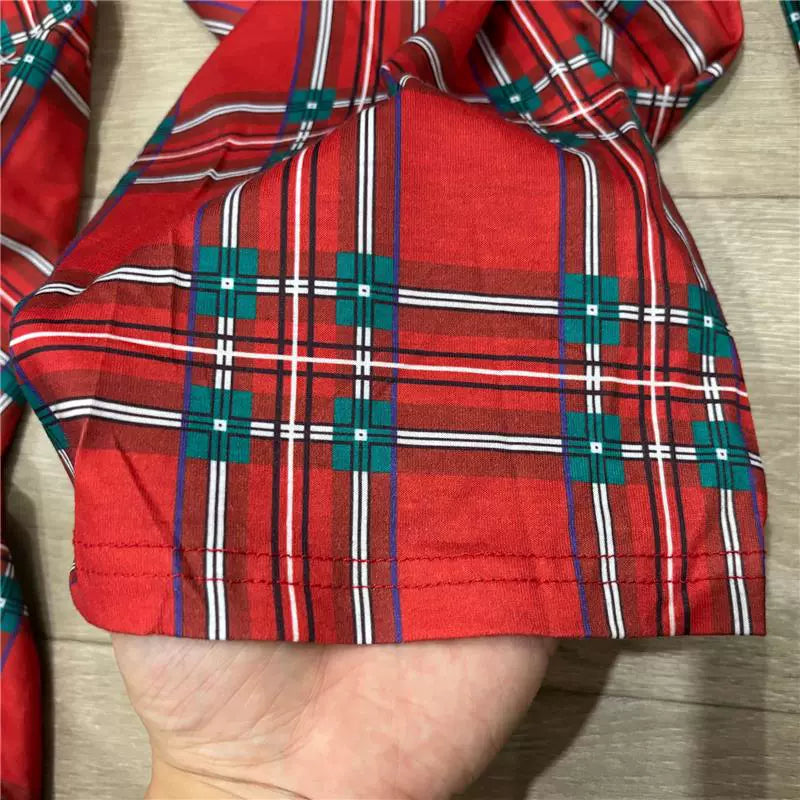 Classic Red Plaid Family Pajama Set