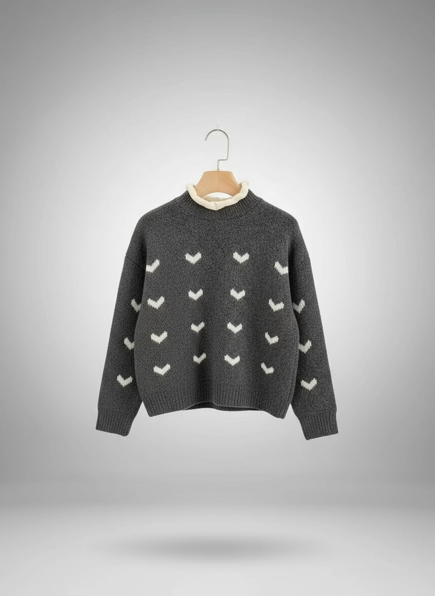 Celeste Mini Heart Knit Sweater