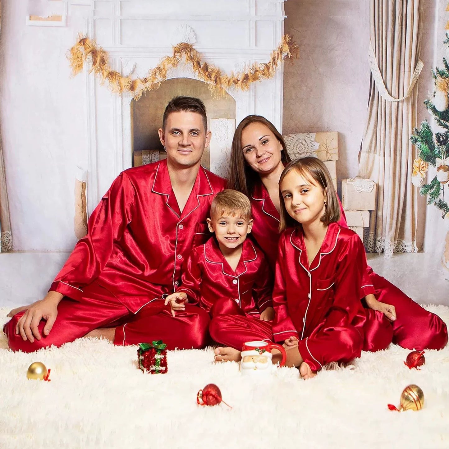 Holiday Satin Family Pajama Set