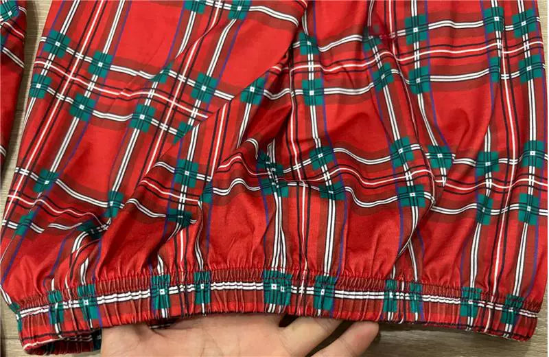 Classic Red Plaid Family Pajama Set