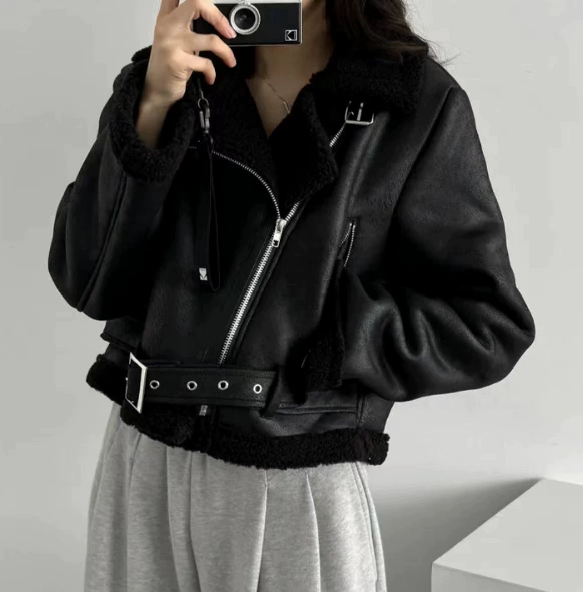 Aria Shearling Aviator Jacket