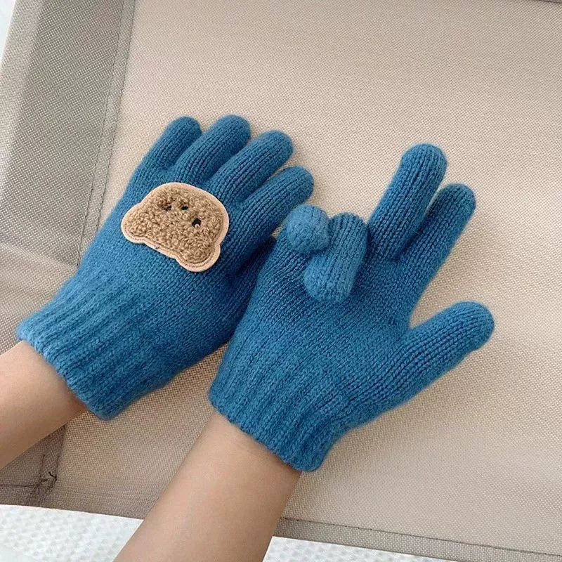 Teddy Knit Winter Gloves
